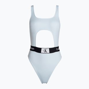 Costume intero da donna Calvin Klein Cut Out One Piece-Rp blu