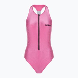 Costume da bagno intero donna Calvin Klein Racerback One Piece rosa acceso