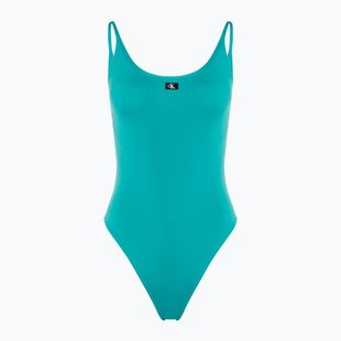 Costume intero da donna Calvin Klein Scoop One Piece blu oceano