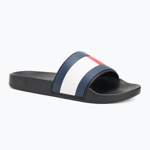 Tommy Hilfiger scivolo da piscina in gomma Flag da uomo nero