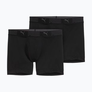 Boxer da uomo PUMA Sport Microfiber 2 pairs black