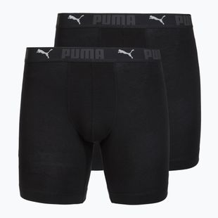 Boxer da uomo Cotton Long 2 pack black