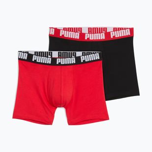 Boxer da uomo PUMA Everyday Basic 2 pairs red/black