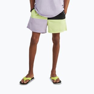 Pantaloncini da bagno da uomo O'Neill Wilder Colorblock 16'' sunny lime color block