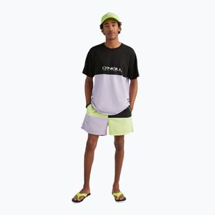 Pantaloncini da bagno da uomo O'Neill Wilder Colorblock 16'' sunny lime color block