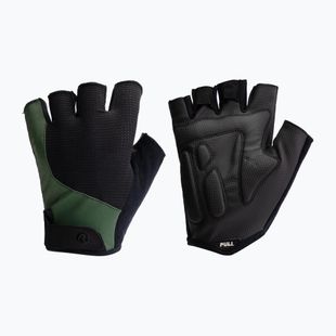 Guanti da ciclismo da uomo Rogelli Essential nero/verde