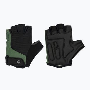 Guanti da ciclismo da uomo Rogelli Essential nero/verde