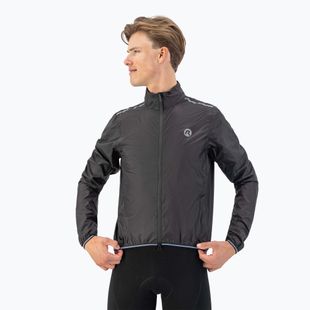 Giacca da ciclismo da uomo Rogelli Essential Rain black