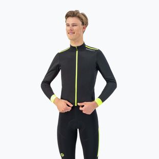 Manica lunga ciclismo uomo Rogelli Core nero / giallo fluor