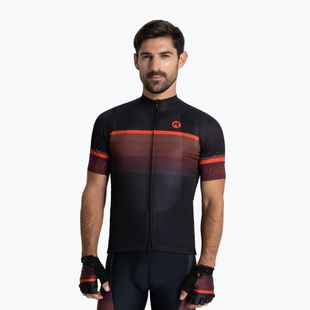 Maglia da ciclismo Rogelli Hero II uomo rosso / bordeaux / nero