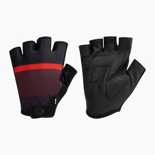 Guanti da ciclismo Rogelli Hero II uomo nero/rosso/bordeaux