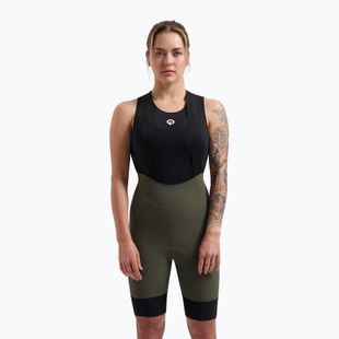Pantaloncini da ciclismo da donna Rogelli Signature Bib Short W verde