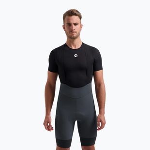 Pantaloncini da ciclismo Rogelli Signature Bib Short da uomo, grigio