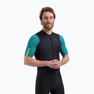 Maglietta da ciclismo da uomo Rogelli Fast black/teal/green