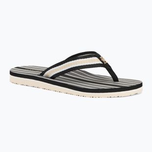 Tommy Hilfiger Im Th Print Beach Sandal nero/ecrù infradito da donna