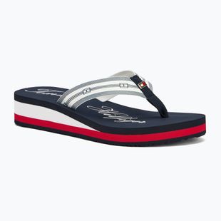Tommy Hilfiger Im Th Signature Beach Sandal infradito da donna rwb