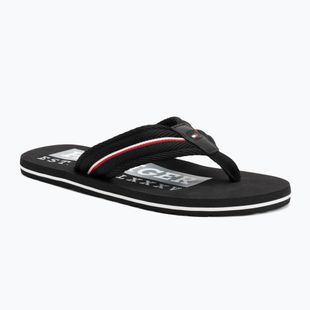 Tommy Hilfiger Corporate Beach Sandal nero da uomo