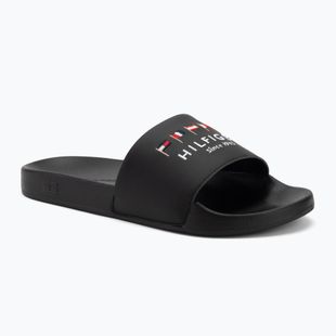 Tommy Hilfiger Flags Pool Slide nero da uomo