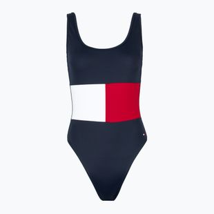 Tommy Hilfiger costume da bagno intero donna One Piece (Taglie Est) dark night navy