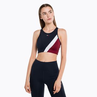 Reggiseno fitness Tommy Hilfiger Mid Intensity Rwb Colour-Block blu
