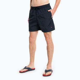 Tommy Hilfiger Uomo Pantaloncini da bagno con coulisse media, blu