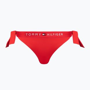 Tommy Hilfiger Costume da bagno sfacciato con laccetti laterali, fondo rosso