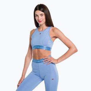 Reggiseno fitness Tommy Hilfiger Essentials Mid Int Racer Back blu