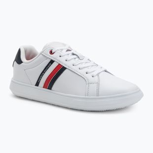 Tommy Hilfiger scarpe da uomo Essential Leather Cupsole bianco