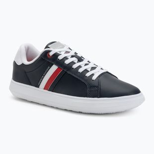 Tommy Hilfiger Essential Leather Cupsole desert sky scarpe da uomo