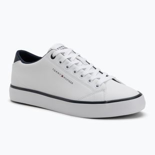 Tommy Hilfiger scarpe da ginnastica da uomo Th Hi Vulc Core Low Leather Ess bianco