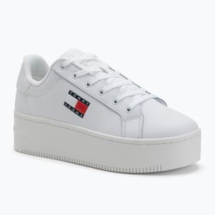 Scarpe Tommy Jeans donna Tjw Flatform Cupsole Ess bianco