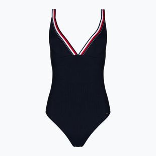 Costume intero da donna Tommy Hilfiger Triangle One Piece Rp deser skye