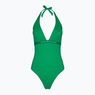 Costume intero da donna Tommy Hilfiger Halter One Piece Rp olympic green