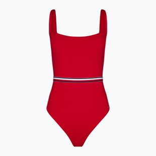 Costume intero da donna Tommy Hilfiger Square Neck One Piece primary red