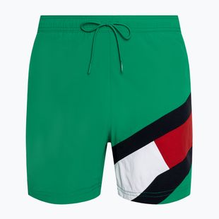 Tommy Hilfiger SF Medium Uomo Pantaloncini da bagno con coulisse verde olimpico