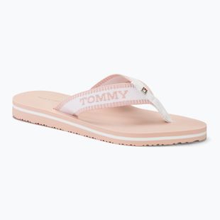 Tommy Hilfiger donna Webbing Pool Slide 0LA infradito ecru/rosa