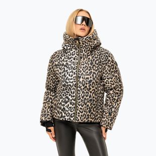 Giacca da sci donna Nikkie Newport Leopard hummus