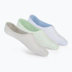 Calzini da donna SKECHERS Non Terry No Show Liner 3 paia blue/green