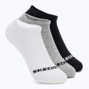 Calzini per bambini SKECHERS Non Terry No Show 3 paia white/grey