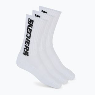 Calzini da uomo SKECHERS 1/2 Terry Crew 3 paia white/black