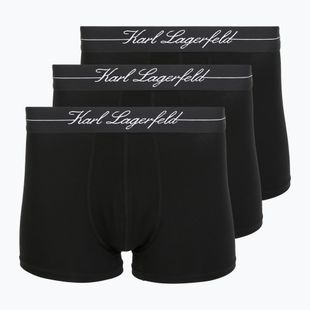 Boxer da uomo KARL LAGERFELD Hotel Karl Lyocell Trunk 3 paia black