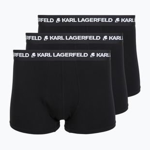 Boxer uomo KARL LAGERFELD Logo Trunk 3 paia black