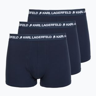 Boxer uomo KARL LAGERFELD Logo Trunk 3 paia navy