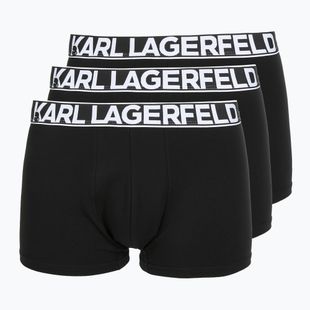Boxer uomo KARL LAGERFELD Bold Elastic Trunk 3 paia black