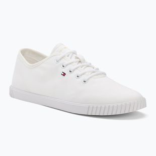 Scarpe da ginnastica Tommy Hilfiger donna Canvas Lace Up bianco