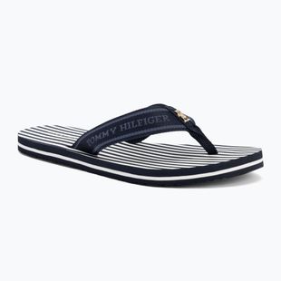 Tommy Hilfiger infradito donna Stripes Beach Sandal blu spaziale