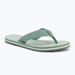 Tommy Hilfiger donna Stripes Beach Sandal infradito verde affascinante