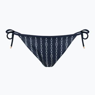 Tommy Hilfiger Costume da bagno con lacci sfacciati Fondo con stampa laterale a bandiera catena dark night navy