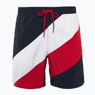 Tommy Hilfiger Uomo Pantaloncini da bagno lunghi con coulisse Diag Su desert sky