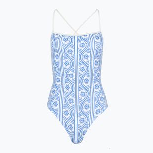 Tommy Hilfiger costume da bagno intero donna Collo dritto Stampa righe floreali blu incantesimo